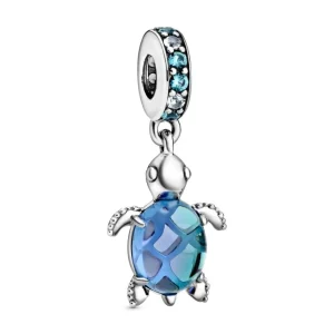 Anhänger*Pandora 798939C01 Charm-Anhänger Damen Meeresschildkröte Murano-Glas Sterling-Silber