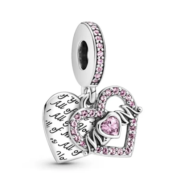 Anhänger*Pandora 799402C01 Charm-Anhänger Damen Herz Mum Sterling-Silber