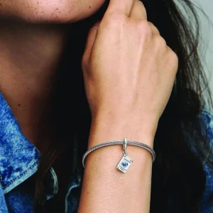 Anhänger*Pandora 792680C01 Charm-Anhänger Damen Aufklappbarer Reisepass Sterling-Silber