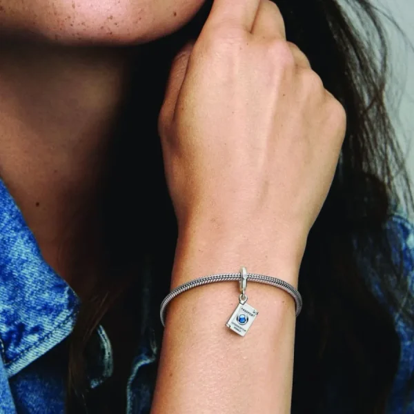 Anhänger*Pandora 792680C01 Charm-Anhänger Damen Aufklappbarer Reisepass Sterling-Silber