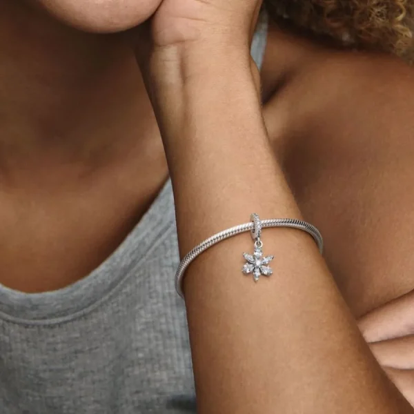 Anhänger*Pandora 792382C01 Charm-Anhänger Damen Herbarium Cluster Zirkon Sterling-Silber
