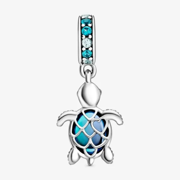 Anhänger*Pandora 798939C01 Charm-Anhänger Damen Meeresschildkröte Murano-Glas Sterling-Silber