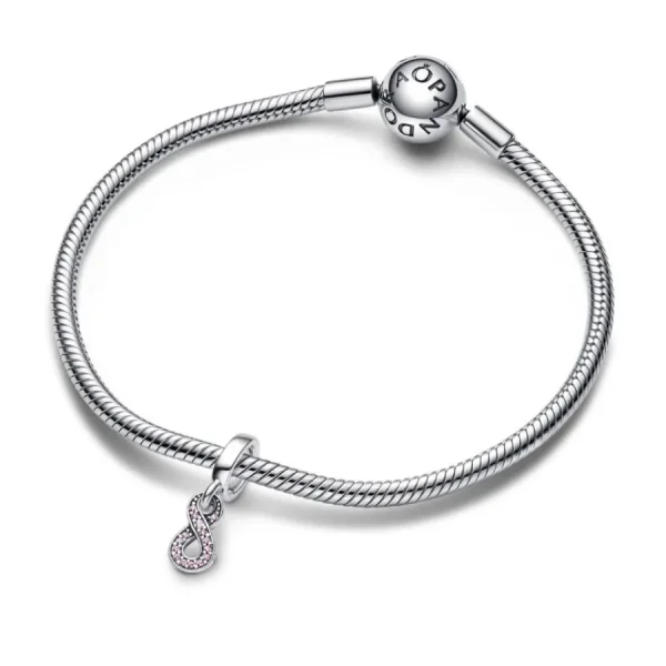 Anhänger*Pandora 792766C01 Charm-Anhänger Damen Funkelnder Unendlichkeit Kristalle Silber