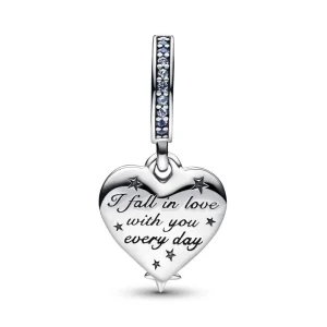 Anhänger*Pandora 792356C01 Charm-Anhänger Damen Himmlische Sternschnuppe Herzen Silber