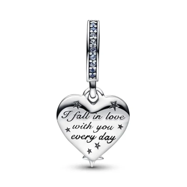 Anhänger*Pandora 792356C01 Charm-Anhänger Damen Himmlische Sternschnuppe Herzen Silber