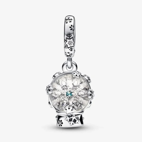 Anhänger*Pandora 792369C01 Charm-Anhänger Damen Schneeflocke Schneekugel Sterling-Silber
