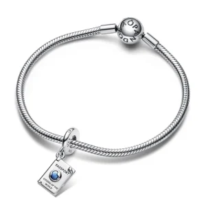 Anhänger*Pandora 792680C01 Charm-Anhänger Damen Aufklappbarer Reisepass Sterling-Silber