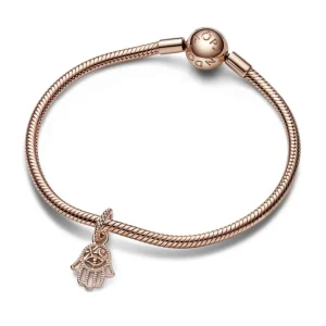 Anhänger*Pandora 789144C00 Charm-Anhänger Damen Hand der Fatima Rosé Vergoldet