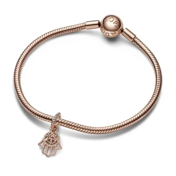 Anhänger*Pandora 789144C00 Charm-Anhänger Damen Hand der Fatima Rosé Vergoldet