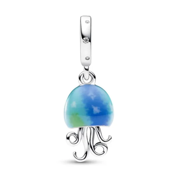Anhänger*Pandora 792704C01 Charm-Anhänger Damen Farbwechselnde Qualle Sterling-Silber