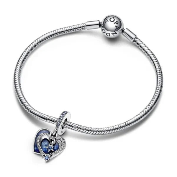 Anhänger*Pandora 792356C01 Charm-Anhänger Damen Himmlische Sternschnuppe Herzen Silber