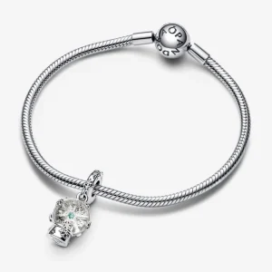 Anhänger*Pandora 792369C01 Charm-Anhänger Damen Schneeflocke Schneekugel Sterling-Silber