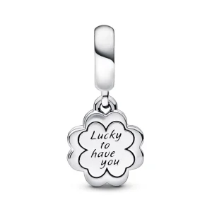 Anhänger*Pandora 792245C01 Charm-Anhänger Damen Kleeblatt Freundschaft Sterling-Silber