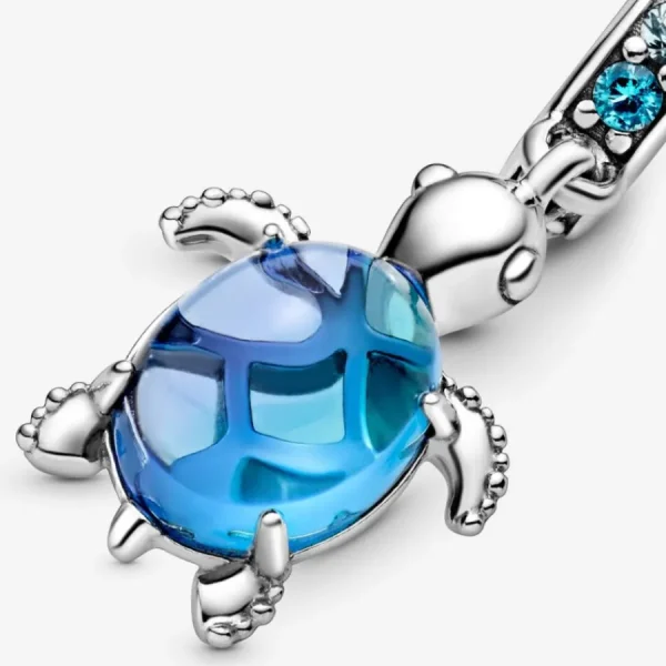 Anhänger*Pandora 798939C01 Charm-Anhänger Damen Meeresschildkröte Murano-Glas Sterling-Silber