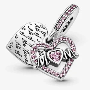 Anhänger*Pandora 799402C01 Charm-Anhänger Damen Herz Mum Sterling-Silber