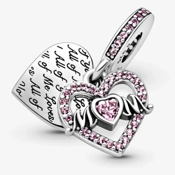 Anhänger*Pandora 799402C01 Charm-Anhänger Damen Herz Mum Sterling-Silber
