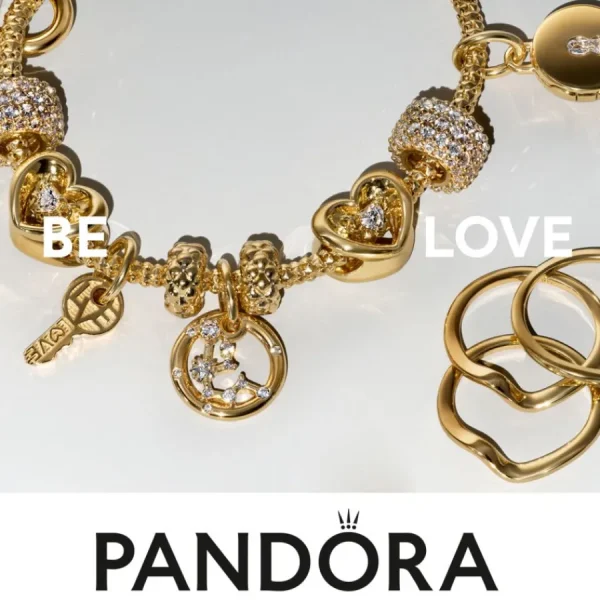 Anhänger*Pandora 781490C01 Charm-Anhänger Damen Baby-Schnuller Silber Rosé Vergoldet