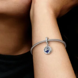Anhänger*Pandora 799645C01 Charm-Anhänger Doppelter Baum & Galaxis Mond Sterling-Silber