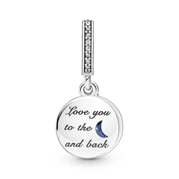 Anhänger*Pandora 799645C01 Charm-Anhänger Doppelter Baum & Galaxis Mond Sterling-Silber