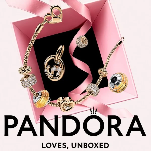 Anhänger*Pandora 792821C01 Charm-Anhänger Funkelnde Teilbarere Engelsflügel Blau Silber