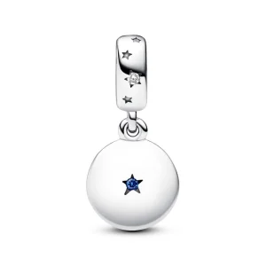 Anhänger*Pandora 792987C01 Charm-Anhänger Geliebte Familie Zirkon Blaue Kristalle Silber
