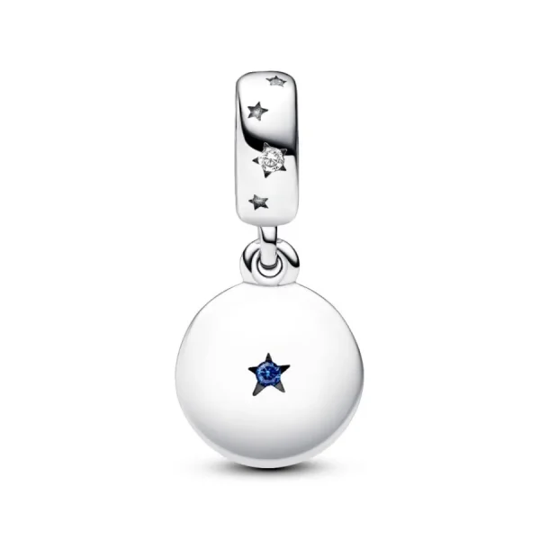 Anhänger*Pandora 792987C01 Charm-Anhänger Geliebte Familie Zirkon Blaue Kristalle Silber