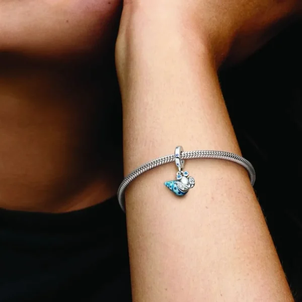 Anhänger*Pandora 792700C01 Charm-Anhänger Glow In The Dark Einsiedlerkrebs Sterlingsilber