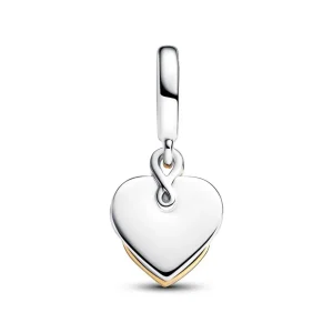 Anhänger*Pandora 763237C01 Charm-Anhänger Mama Diamant Gravierbar Silber Gold