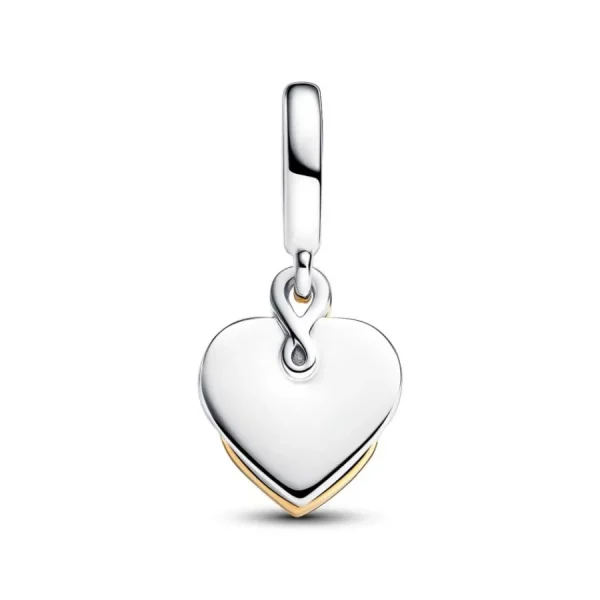 Anhänger*Pandora 763237C01 Charm-Anhänger Mama Diamant Gravierbar Silber Gold