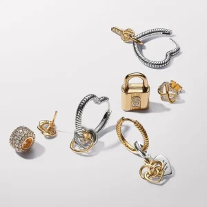 Anhänger*Pandora 763237C01 Charm-Anhänger Mama Diamant Gravierbar Silber Gold