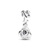 Anhänger*Pandora 793213C00 Charm-Anhänger Moments Blühende Rose Sterling-Silber