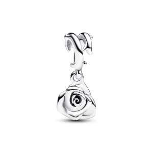 Anhänger*Pandora 793213C00 Charm-Anhänger Moments Blühende Rose Sterling-Silber
