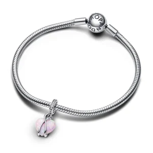 Anhänger*Pandora 793202C01 Charm-Anhänger Mum Schillerndes Herz Opal Silber