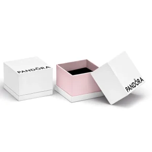 Anhänger*Pandora 782287C01 Charm-Anhänger Signature Bicolor Logo Kreise Silber 14k Rosé
