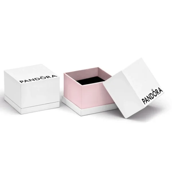 Anhänger*Pandora 782287C01 Charm-Anhänger Signature Bicolor Logo Kreise Silber 14k Rosé