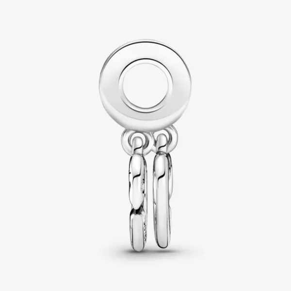 Anhänger*Pandora 799538C01 Charm-Anhänger Verbundene Schwester Teilbare Herzen Silber