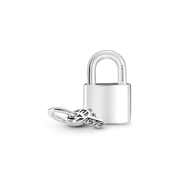 Anhänger*Pandora 790088C01 Charm-Anhänger Vorhängeschloss und Schlüssel Sterling-Silber