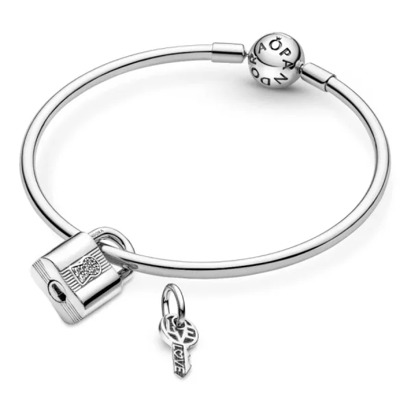Anhänger*Pandora 790088C01 Charm-Anhänger Vorhängeschloss und Schlüssel Sterling-Silber