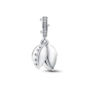 Anhänger*Pandora 793200C01 Charm-Anhänger Weiße Blühende Rose Zirkonia Silber