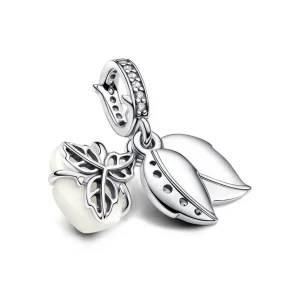 Anhänger*Pandora 793200C01 Charm-Anhänger Weiße Blühende Rose Zirkonia Silber