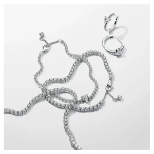Ohrschmuck*Pandora 293101C01 Creolen Ohrringe Damen Funkelndes Herz Zirkonia Sterlingsilber