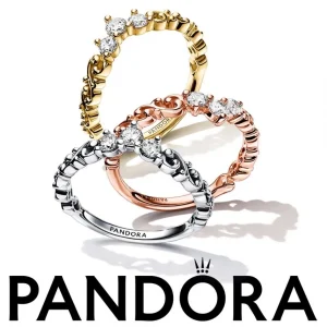 Ringe*Pandora 162232C01 Diadem-Ring Damen Königlicher Wirbel 14k Vergoldet