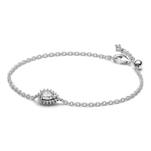 Armbänder & Armreife*Pandora 593001C01 Gliederarmband Funkelndes Birnen-Kranz Zirkonia Silber
