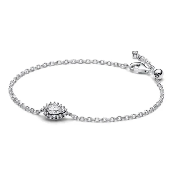 Armbänder & Armreife*Pandora 593001C01 Gliederarmband Funkelndes Birnen-Kranz Zirkonia Silber