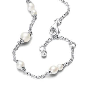 Armbänder & Armreife*Pandora 593172C01 Kettenarmband Damen Süßwasserzuchtperle Silber