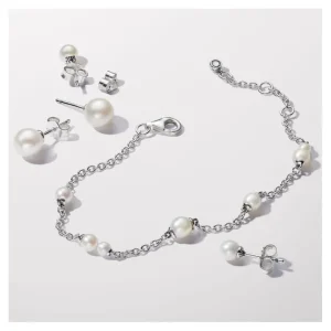 Armbänder & Armreife*Pandora 593172C01 Kettenarmband Damen Süßwasserzuchtperle Silber