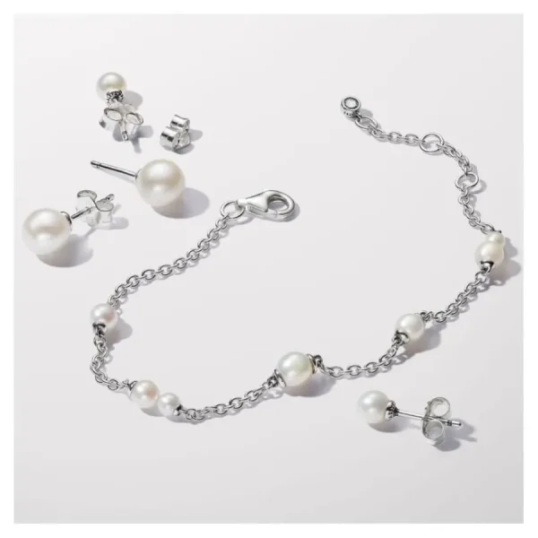 Armbänder & Armreife*Pandora 593172C01 Kettenarmband Damen Süßwasserzuchtperle Silber