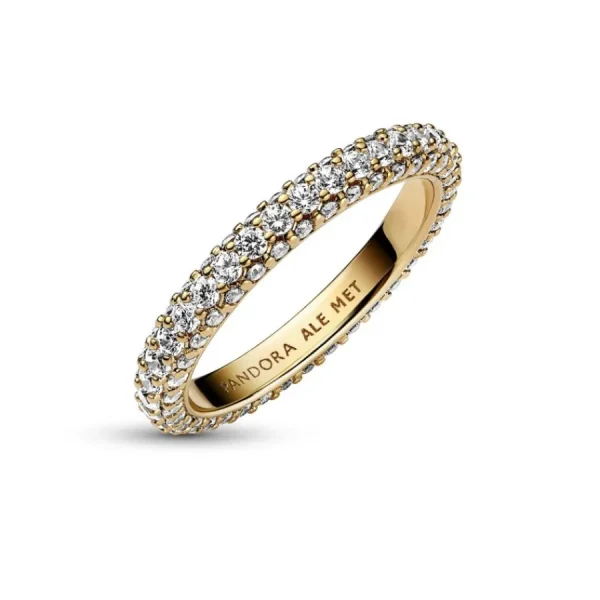 Ringe*Pandora 162627C01 Ring Damen Timeless Einreihiger Pavé Zirkonia Vergoldet
