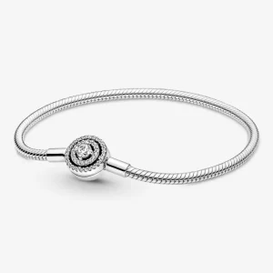 Armbänder & Armreife*Pandora 590038C01 Schlangen-Gliederarmband Moments Strahlenkranz Silber