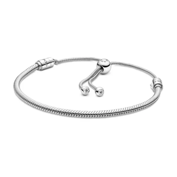 Armbänder & Armreife*Pandora 599652C01 Schlangen-Gliederarmband Damen Schiebeverschluss Silber